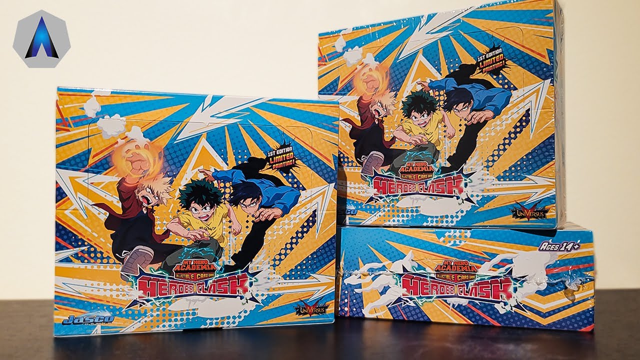 My Hero Academia CCG! Heores Clash Booster Box Opening