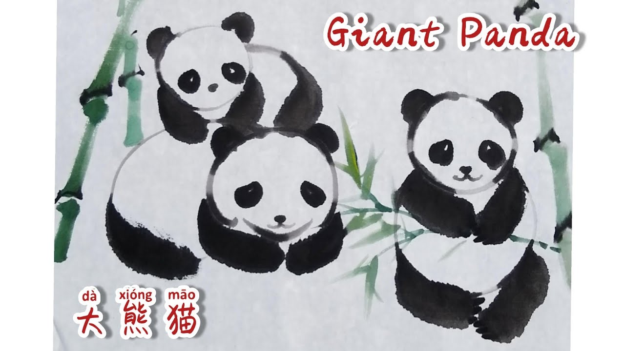 Easy Chinese Brush Painting for Beginners and kids, How to Draw
