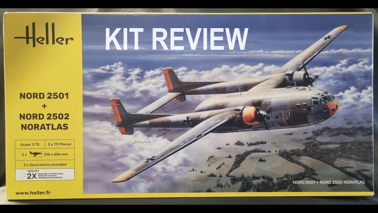 1/72 Heller Nord 2501 & Nord2502/Noratlas, 2 kits - YouTube