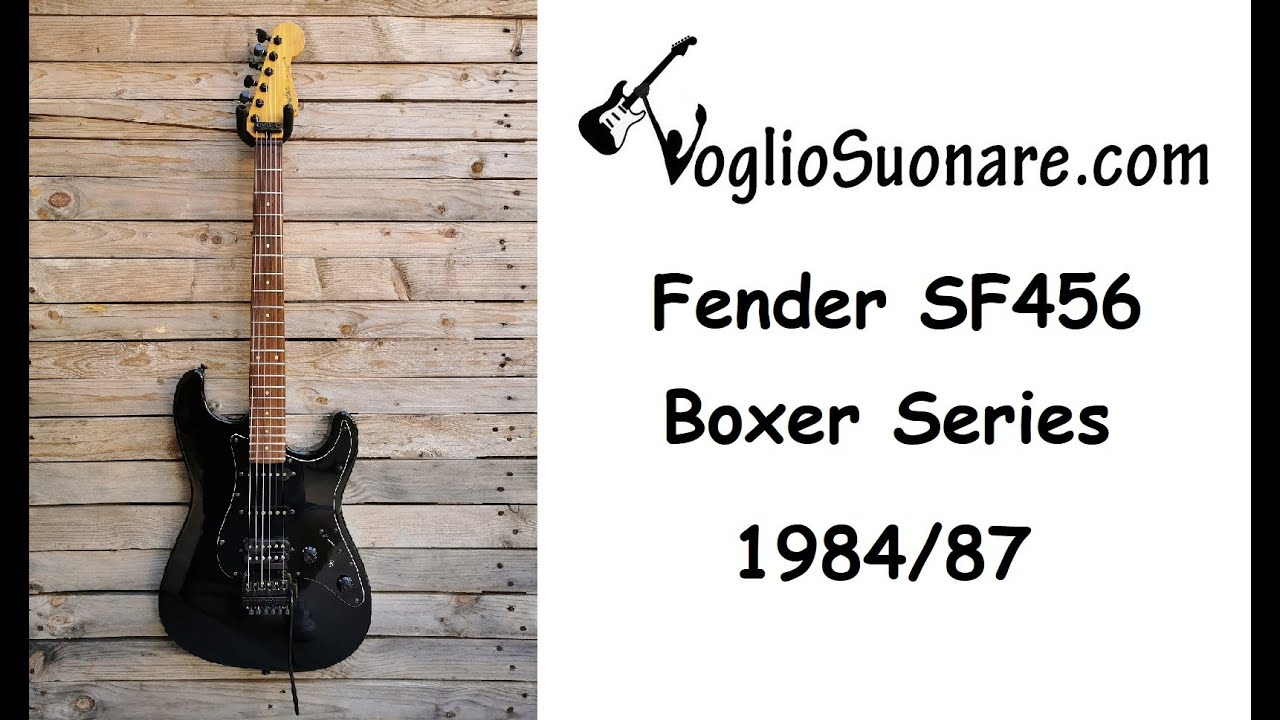 Fender Stratocaster SF-456 1984-1987 Black Boxer Series - YouTube