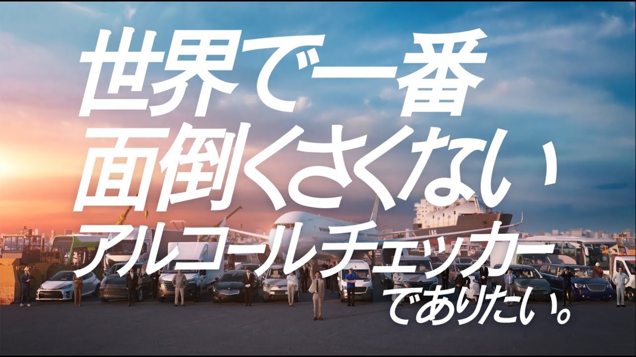 アルキラーNEX CM「世界で一番面倒くさくないアルコールチェッカーで