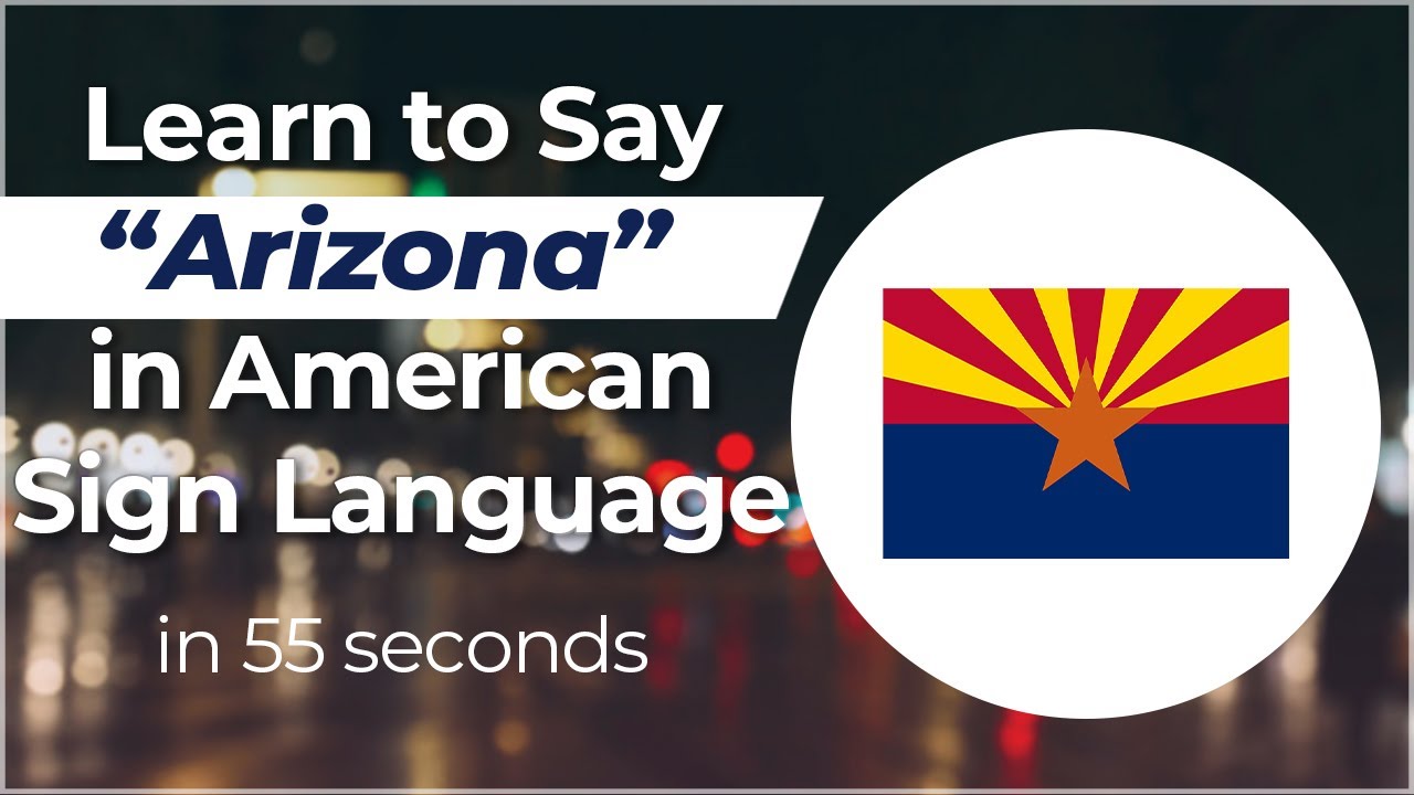 Signing in Seconds: Learn how to say ARIZONA in ASL! LESS THAN 40