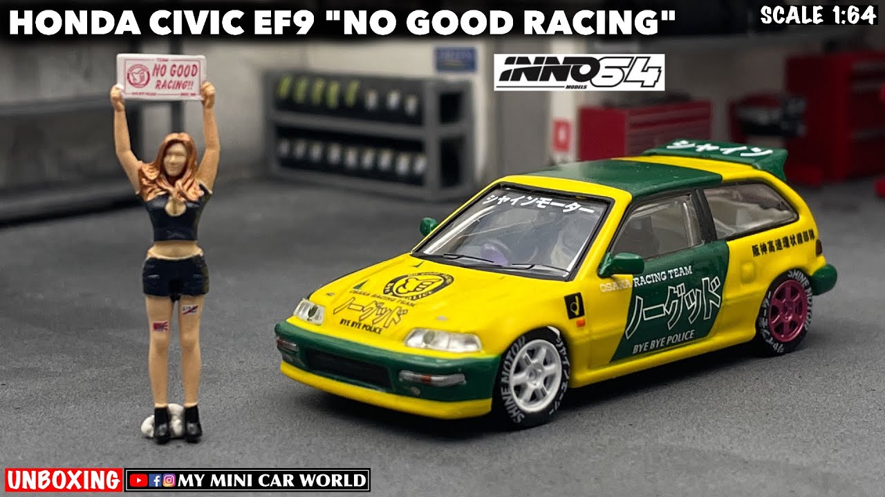 MY MINI CAR WORLD』UNBOXING INNO64 1/64 HONDA CIVIC EF9 “NO GOOD
