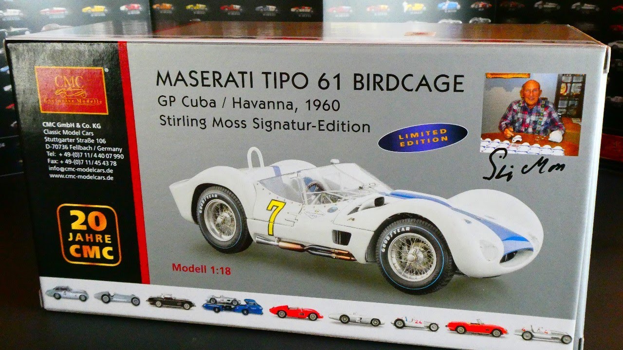 Unboxing : Maserati Tipo 61 Birdcage Cuba / Havana #7 signed by