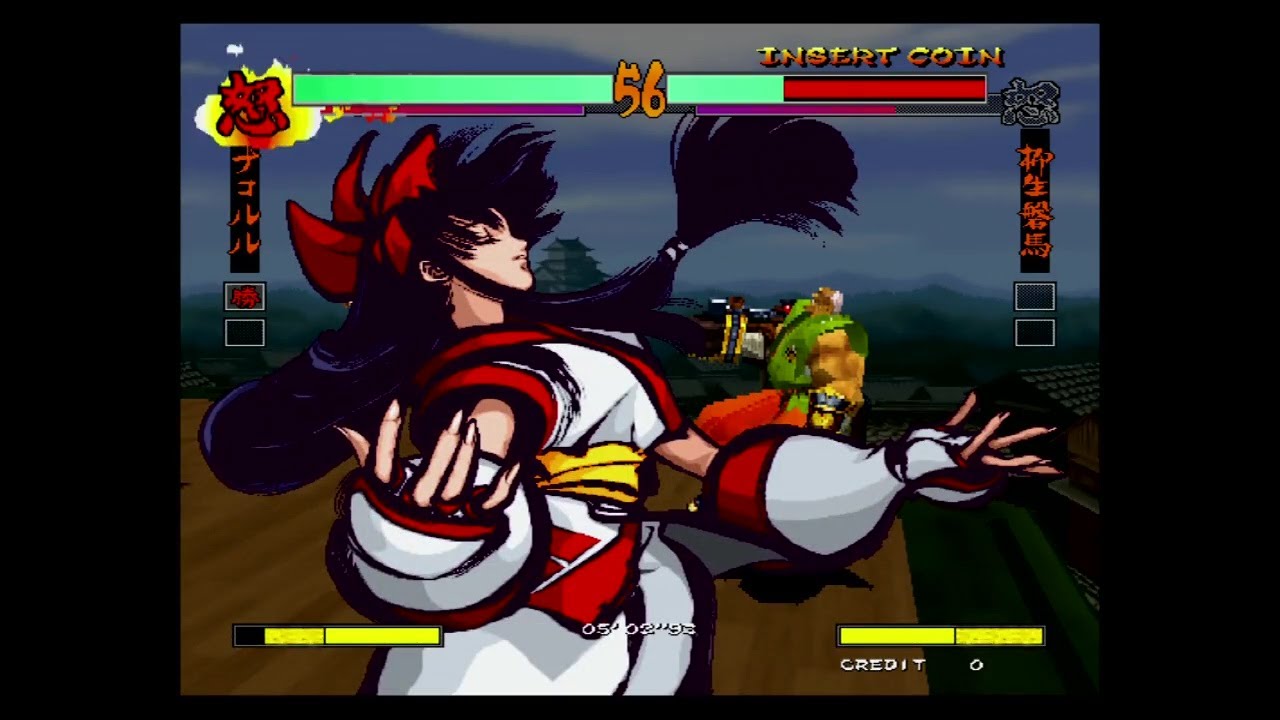 PS1】CAPCOM VS SNK PRO 春麗＆不知火舞（EX）最高難易度（LV8）1 COIN