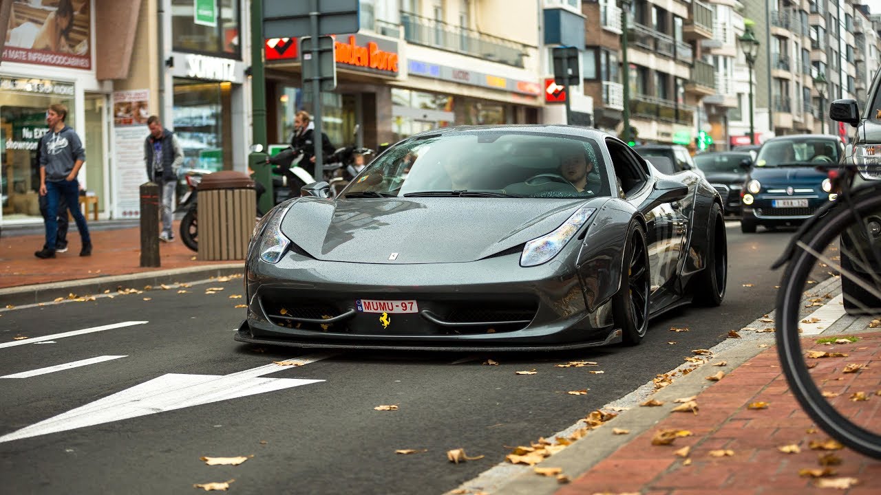Liberty Walk Ferrari 458 Italia w/ Armytrix Exhaust - LOUD Revs