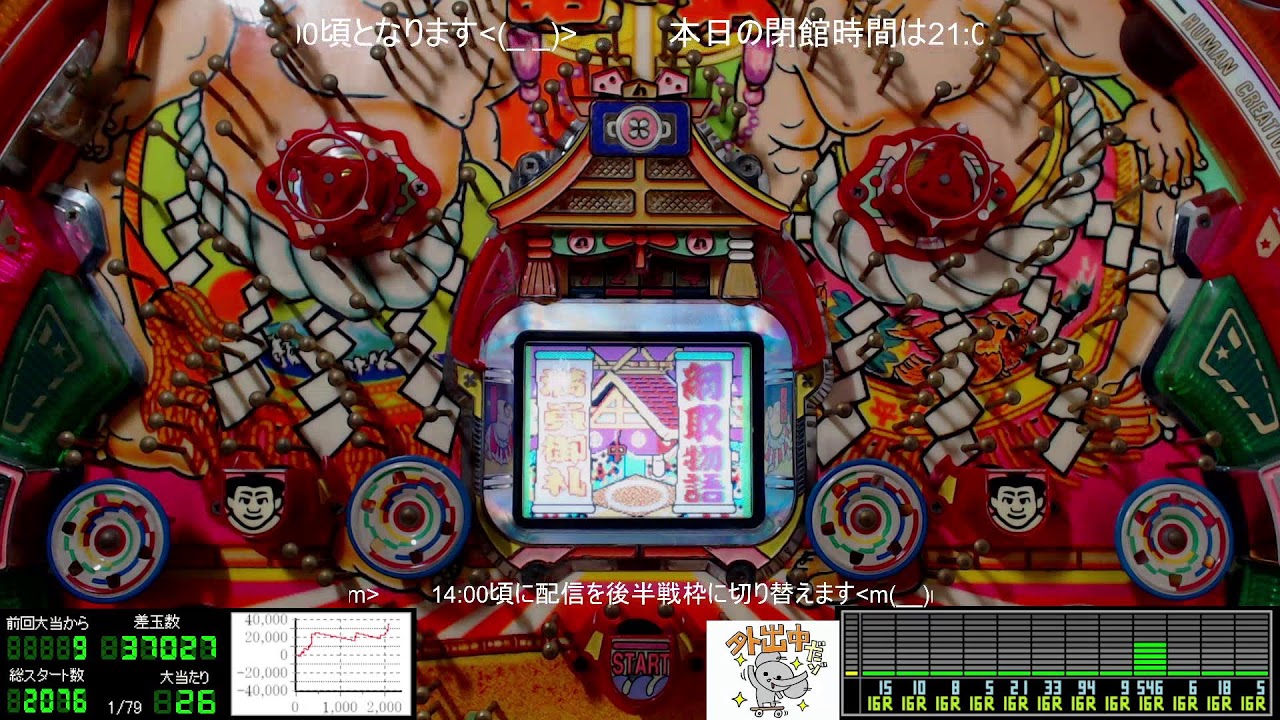 前半戦～14:00【地獄は忍耐】パチンコライブ配信 平和 初代 綱取物語