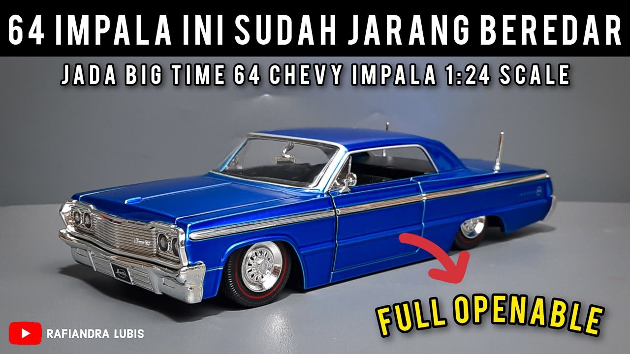 UNBOXING AND REVIEW DIECAST JADA BIG TIME 1/24 1964 CHEVY IMPALA