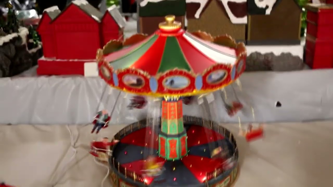 Lemax Animated Sky Swing Christmas Decoration - YouTube