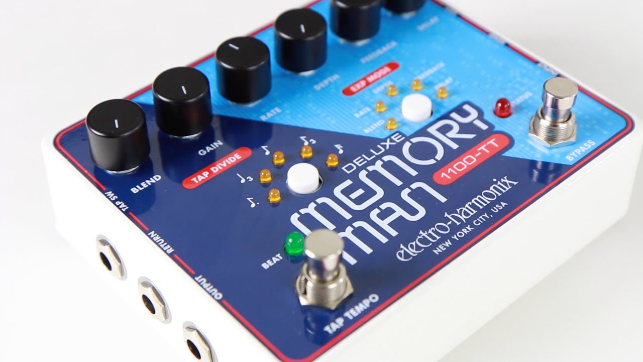 EHX Delux Memory Man 1100 TT Xvive - YouTube