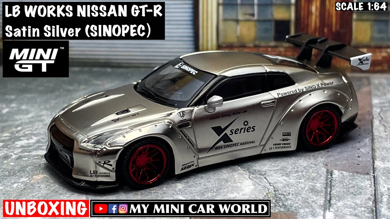 MY MINI CAR WORLD】UNBOXING MINI GT 1/64 LB WORKS NISSAN GT-R