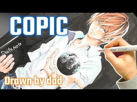 デスノート】夜神月（ライト） 描いてみた DEATH NOTE | Drawing Light
