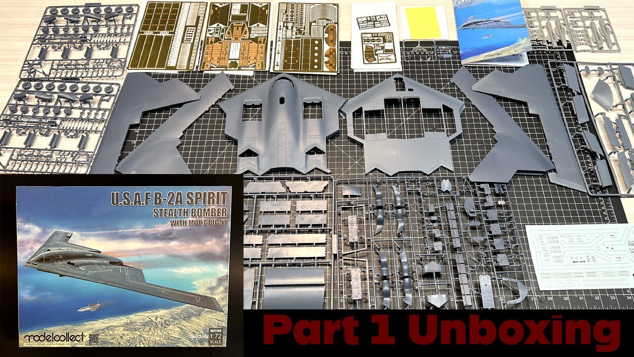 Unboxing the B-2A Spirit Stealth Bomber with GBU-57 MOPs and