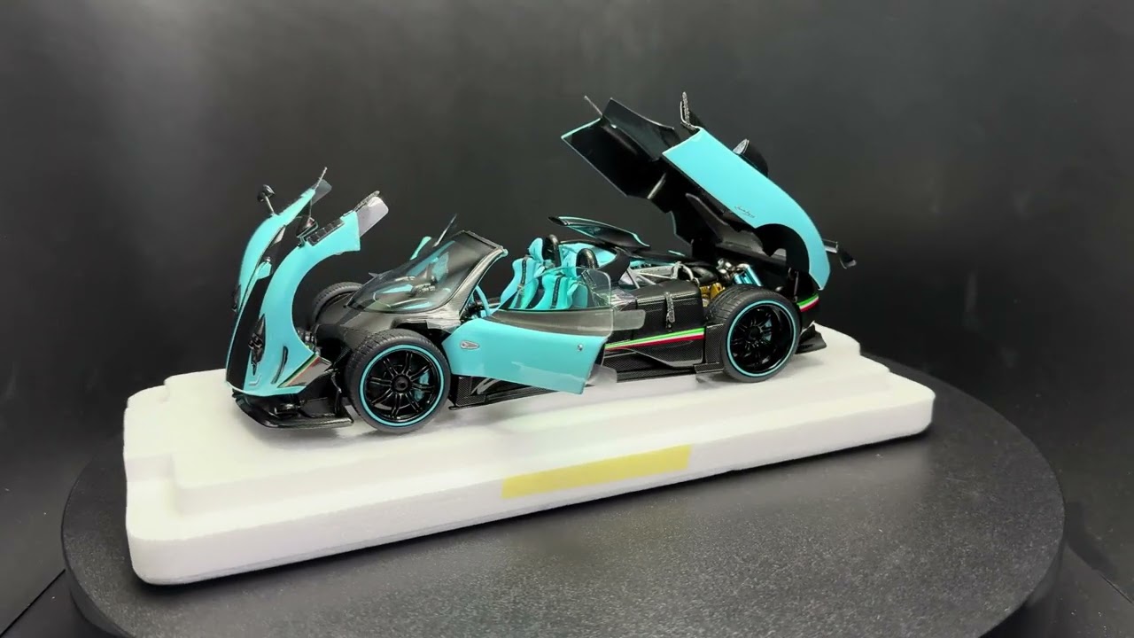 Almost Real AR 1/18 Pagani Zonda Uno Blue 850630001 - YouTube