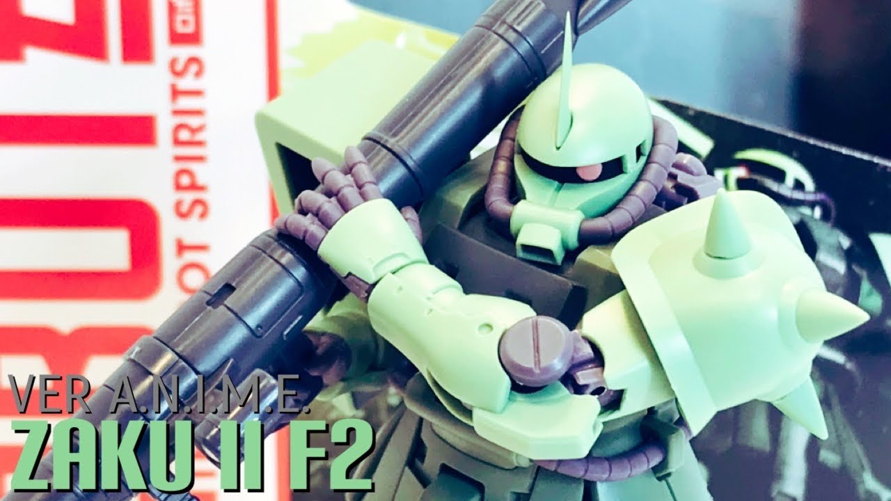 Robot Spirits MS-06F-2 Zaku II F2 (ver. ANIME) Review - YouTube