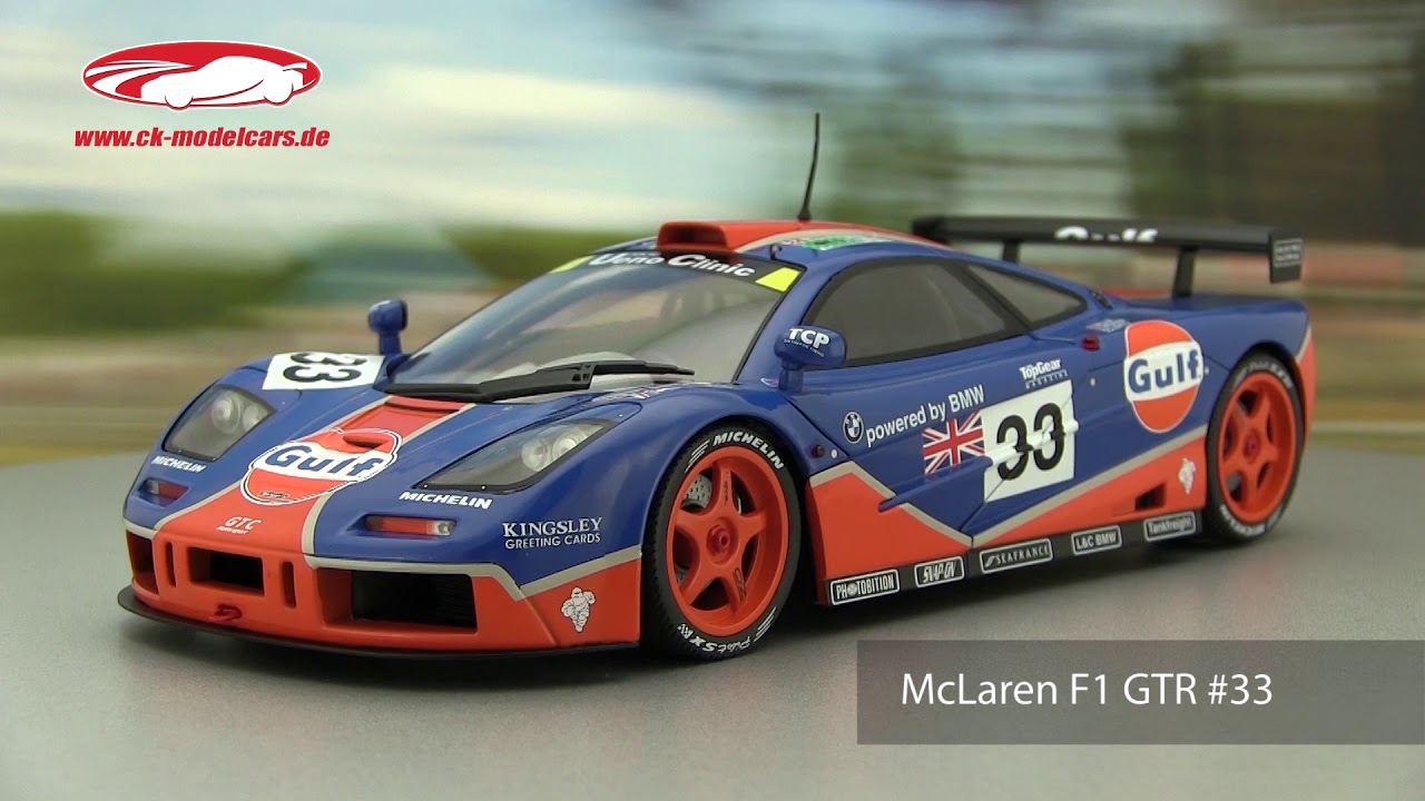 ck-modelcars-video: McLaren F1 GTR #33 9th 24h LeMans 1996 Gulf