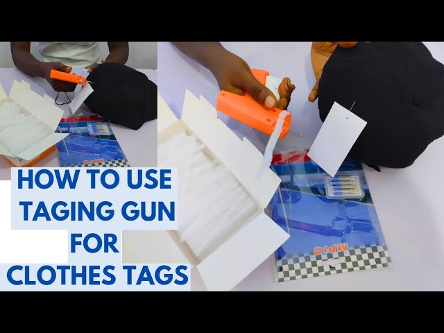 HOW TO USE TAG ATTACHING GUN FOR CLOTHES TAGS/USE THIS INSTEAD OF