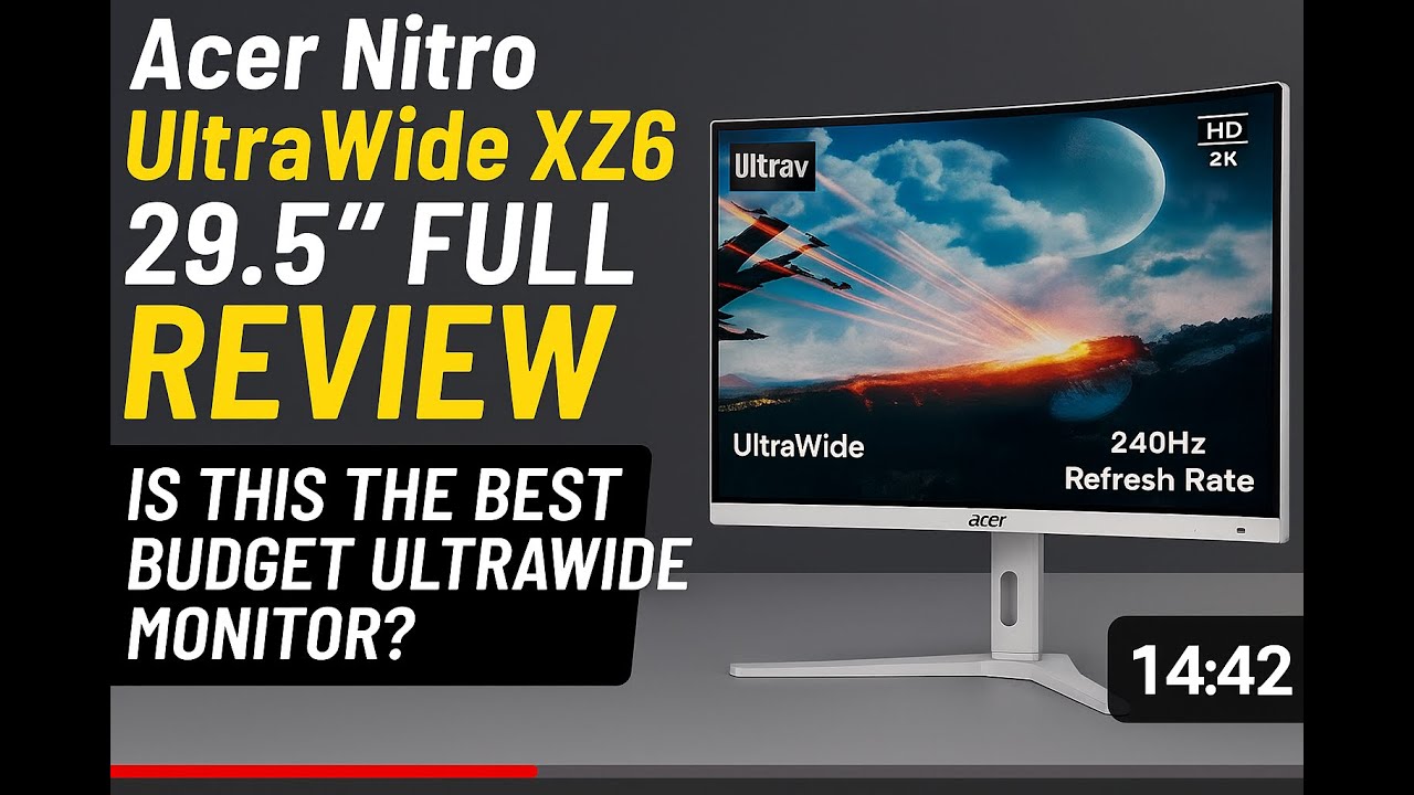 Acer XZ306CX 29.5 Inch WFHD Ultrawide Curved Monitor Review - YouTube