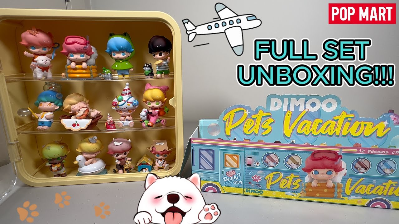 POPMART】DIMOO Pets Vacation 🐶🐰🦋🐸🐠 - BLIND BOX FULL SET