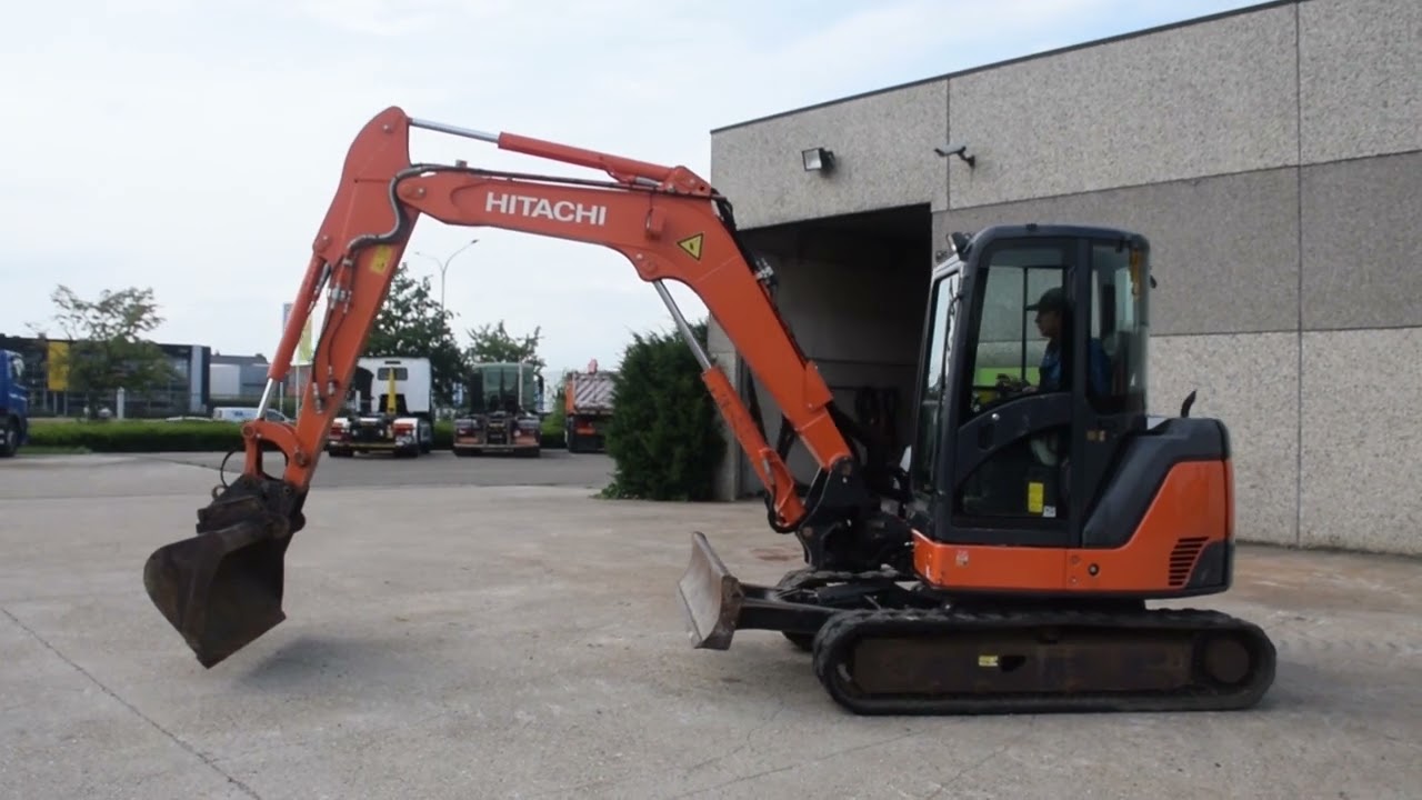 Hitachi zaxis ZX60 - USB 3 CLR -stock id 60 - YouTube