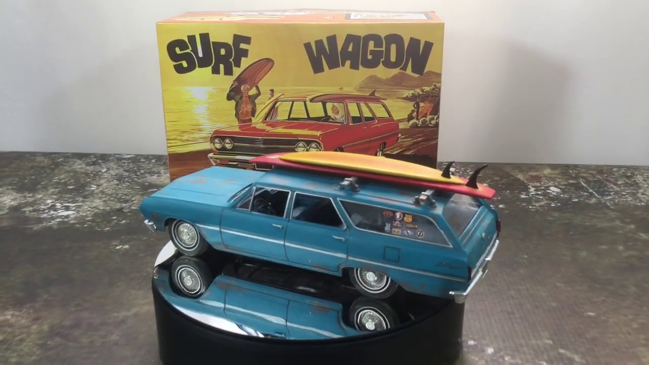 AMT 1965 Chevelle Malibu Surf Wagon 327 1/25 Scale Model Kit Build