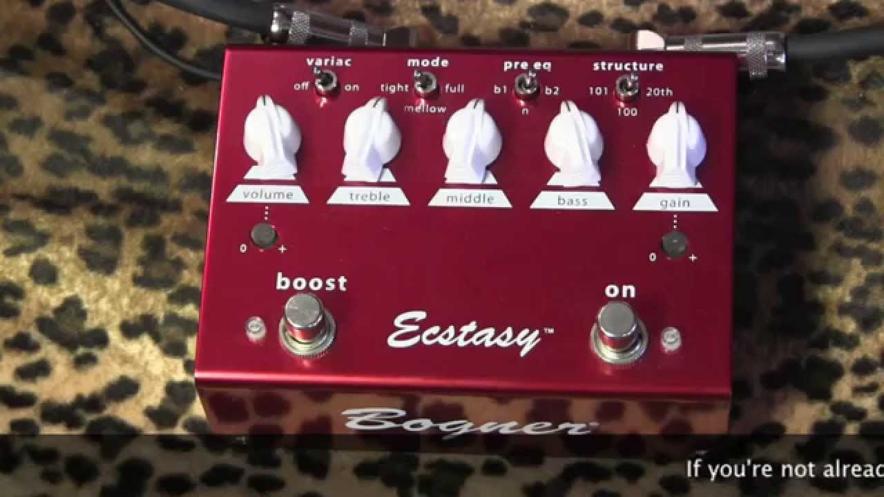 Bogner Ecstasy RED killer amp tones in a box of shiny love - YouTube
