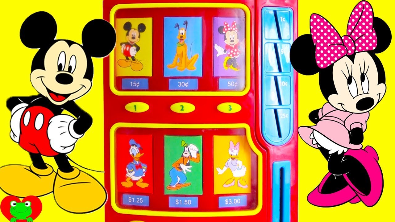 Mickey Mouse and Minnie Mouse M&M Candy Machine Magical Surprises