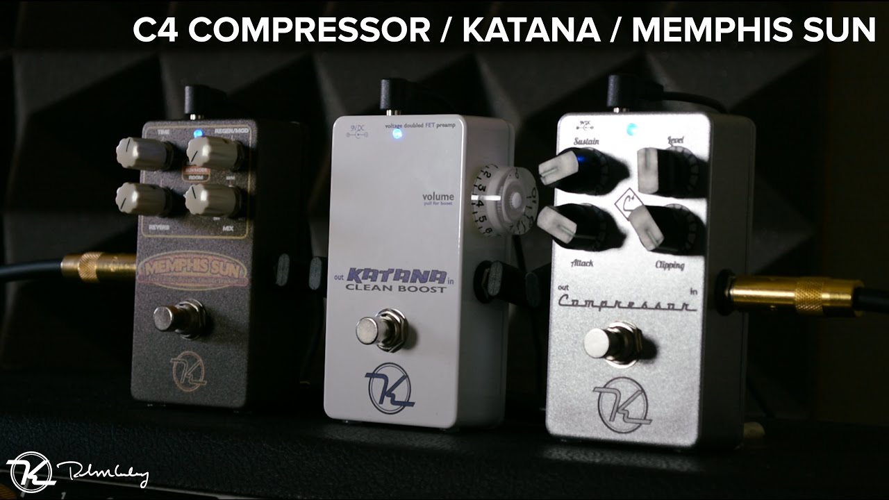 Keeley C4 Compressor - Katana Clean Boost - Memphis Sun - YouTube