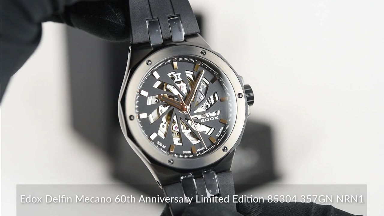 Edox Delfin Mecano 60th Anniversary Limited Edition 85304 357GN