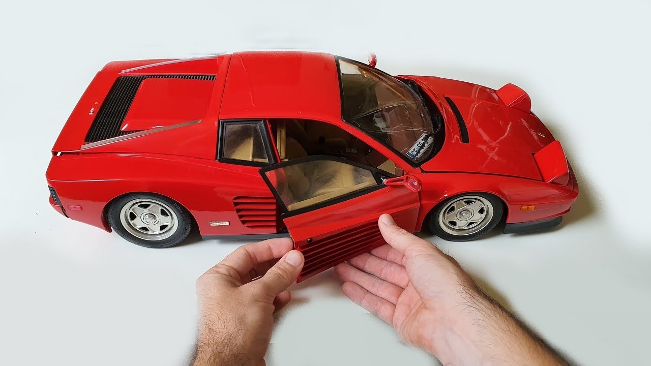 POCHER FERRARI TESTAROSSA 1:8 diecast from 1989 year - YouTube
