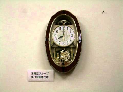 シチズン 電波掛け時計 スモールワールドM483 【4MN483RH23】 - YouTube