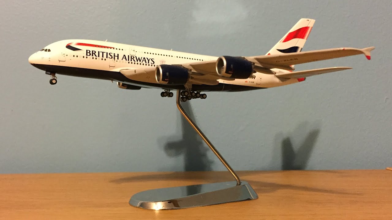 Gemini Jets British Airways A380-800 1/400 Scale Review - YouTube