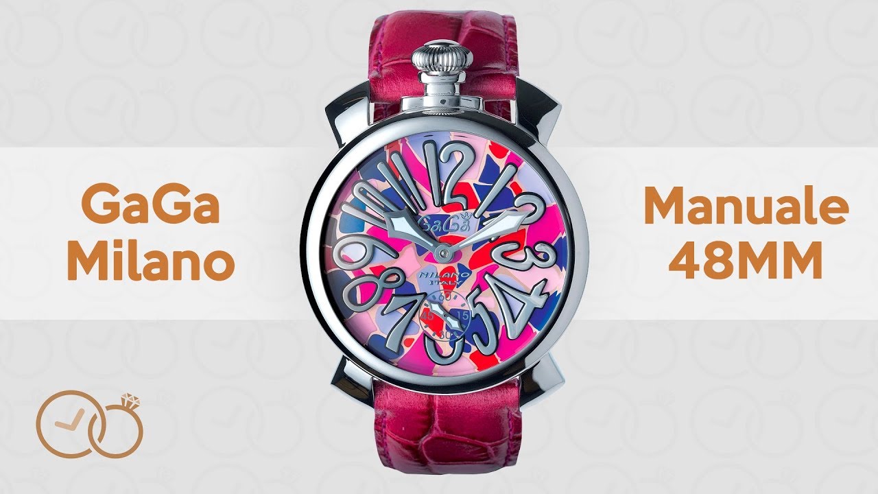 GaGà Milano Mechanical Watch Manuale 48MM Mosaico Steel 5010 - YouTube