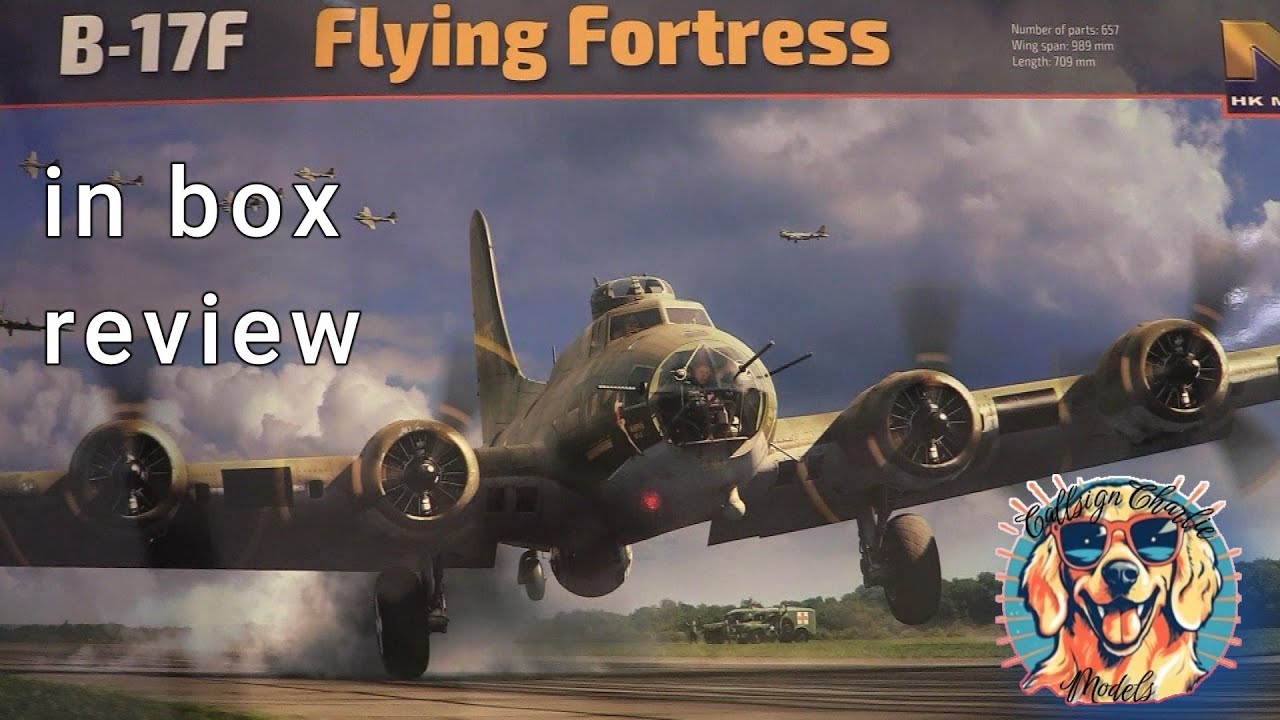 HK Models 1/32 B-17F Flying Fortress in box review - YouTube