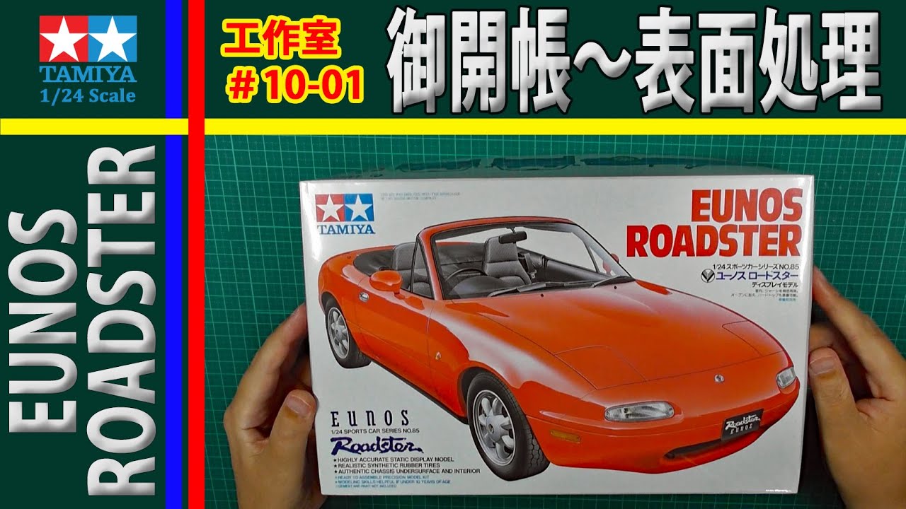 開封～表面処理 編 タミヤ EUNOS ROADSTER (MAZDA Miata MX-5