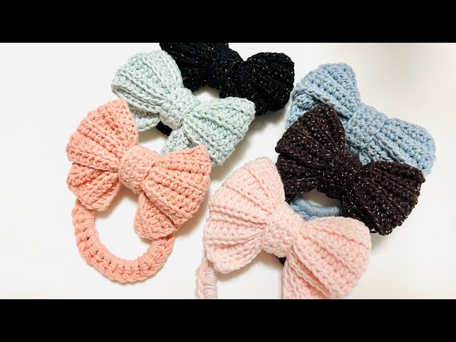 Crochet [Beginner] Super Easy How to Crochet a Cute Ribbon 🎀 Just