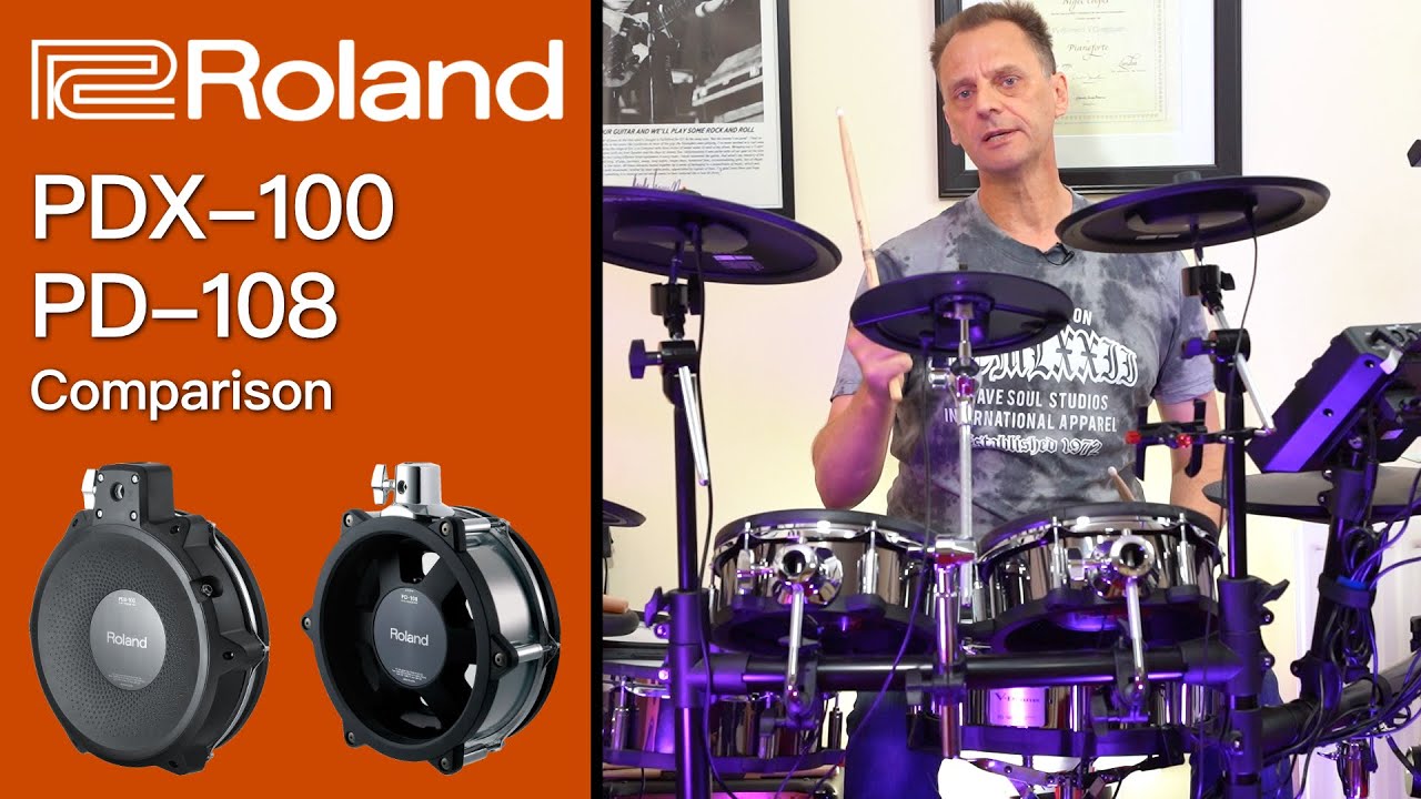 Roland PDX-100, PD-108 Comparison - YouTube
