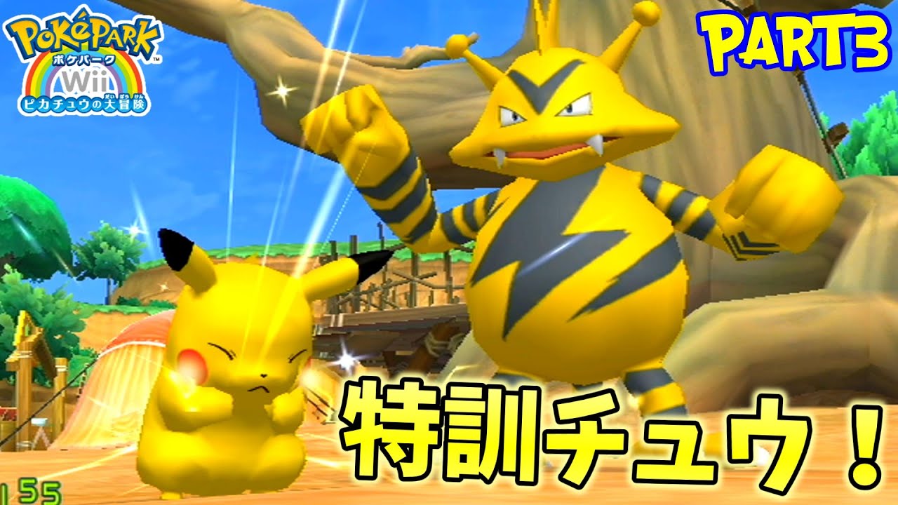 ピカチュウ特訓チュウ！【ポケパークWii 〜ピカチュウの大冒険