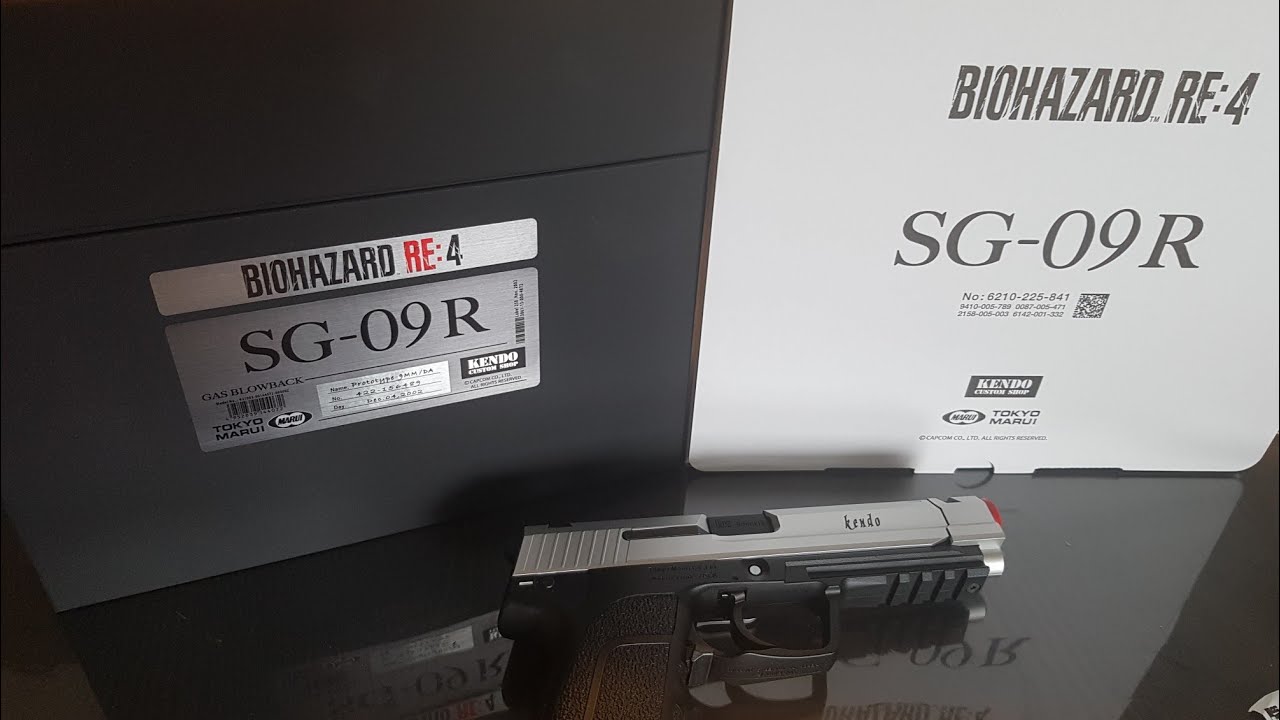 Resident Evil 4 SG-09R airsoft unboxing and review Biohazard RE 4