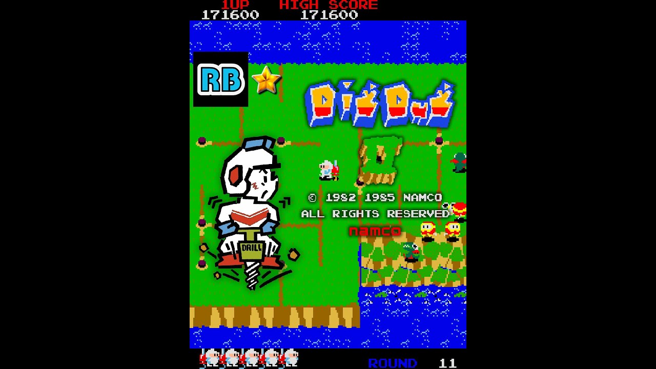 1985 [60fps] Dig Dug II 1000000pts - YouTube