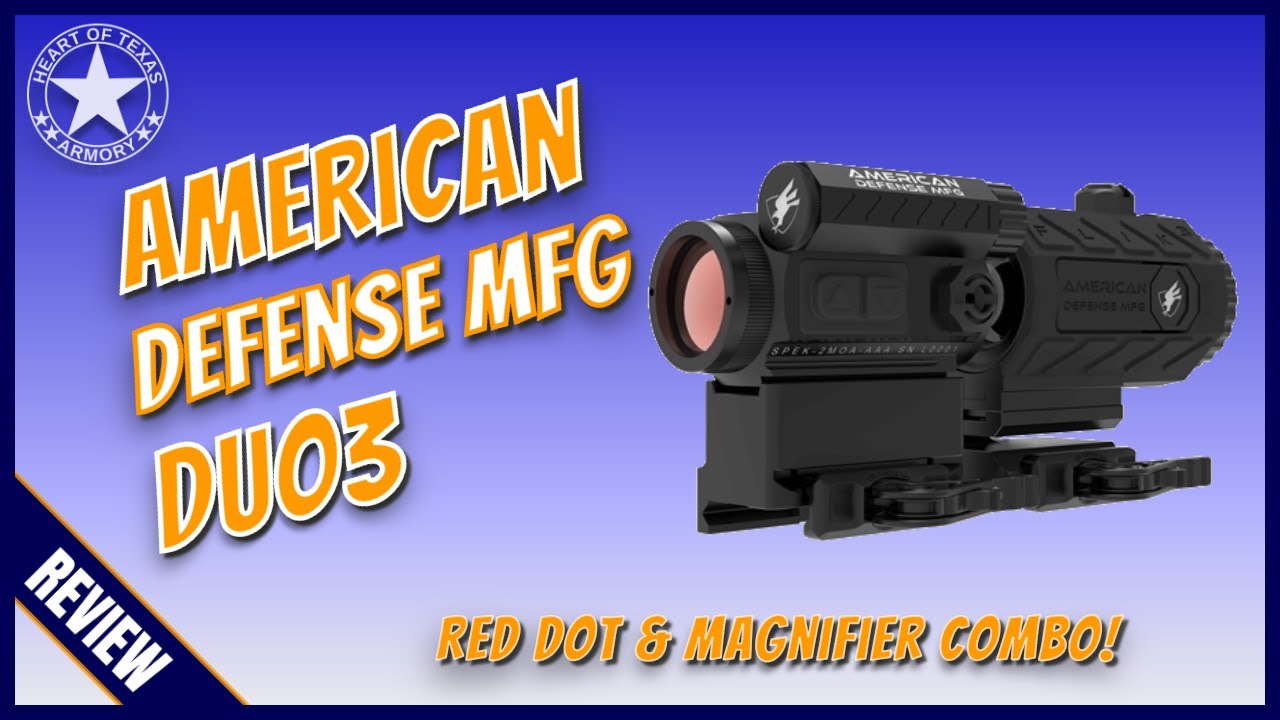 American Defense MFG Duo3 Combo - A Great Red Dot and Magnifier