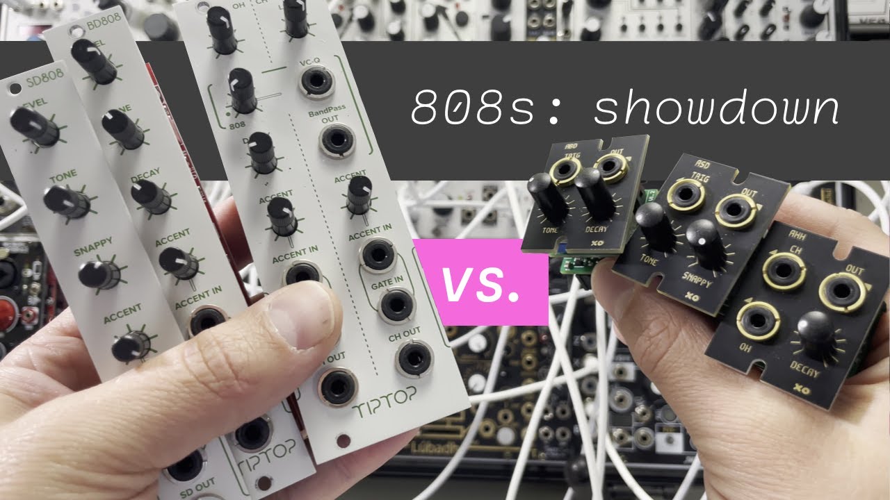 XODES AXX vs TipTop 808s: eurorack drum module comparison (BD808
