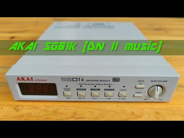 AKAI SG01k General Midi Sound Module playing Duke Nukem II Music