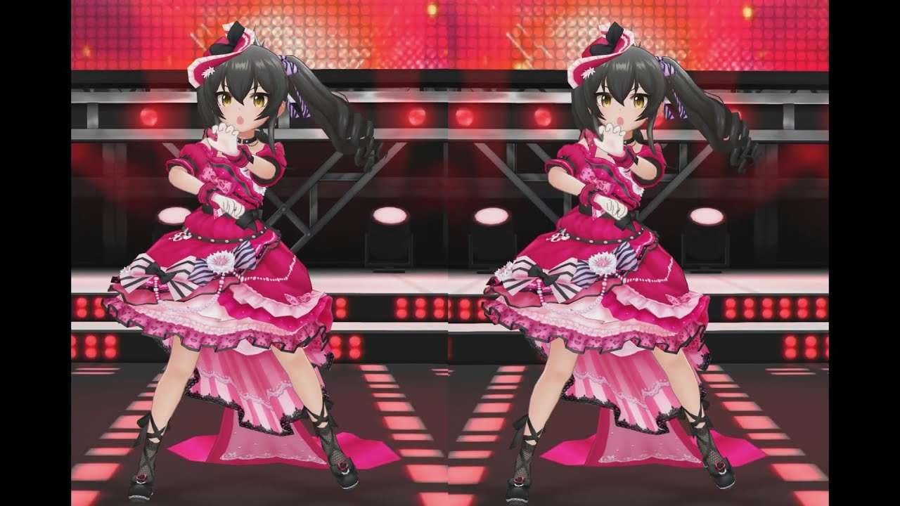 デレステMV][立体視]「Claw My Heart」 的場梨沙 with 愛しのレディ