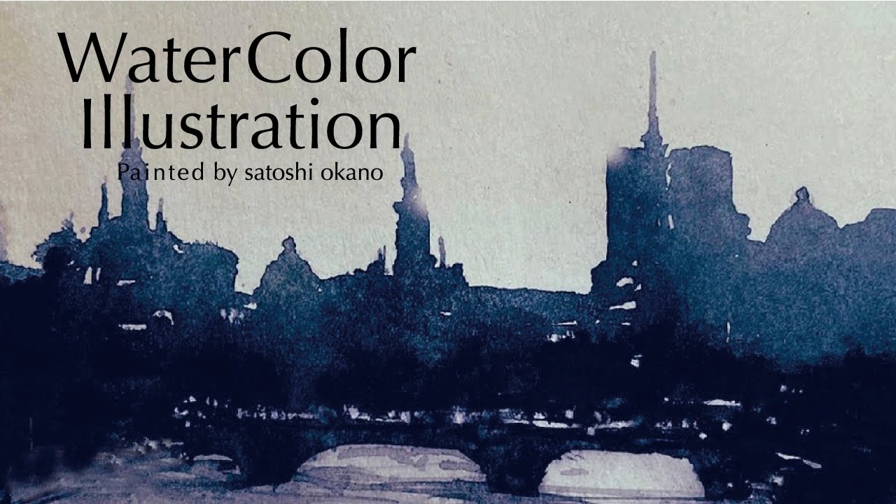 初心者向け】Watercolor水彩画作品集-16 ヨーロッパの街並み編