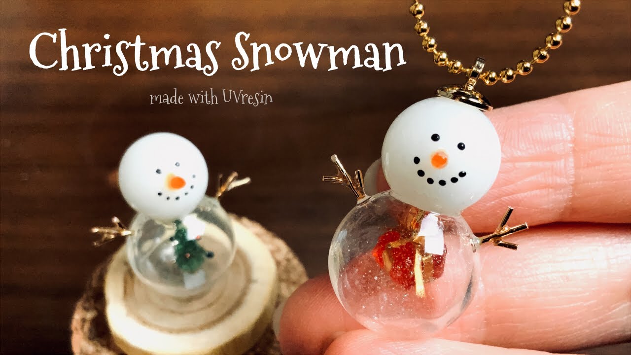 UVresin】Christmas snowman | DIY - YouTube