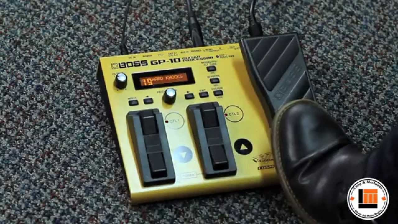 BOSS GP-10 Effects Processor [Product Demonstration] - YouTube