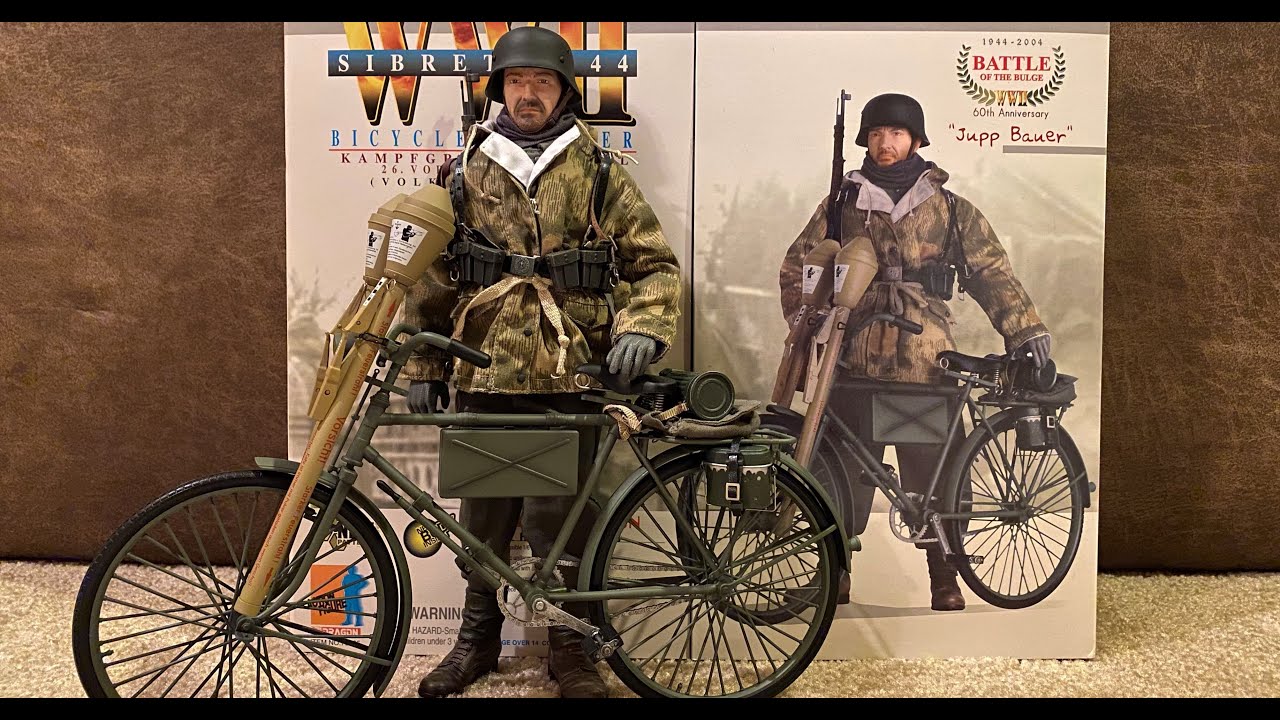 1/6th WWII GERMAN BICYCLE TROOPER, KAMPFGRUPPE KUNKEL, 