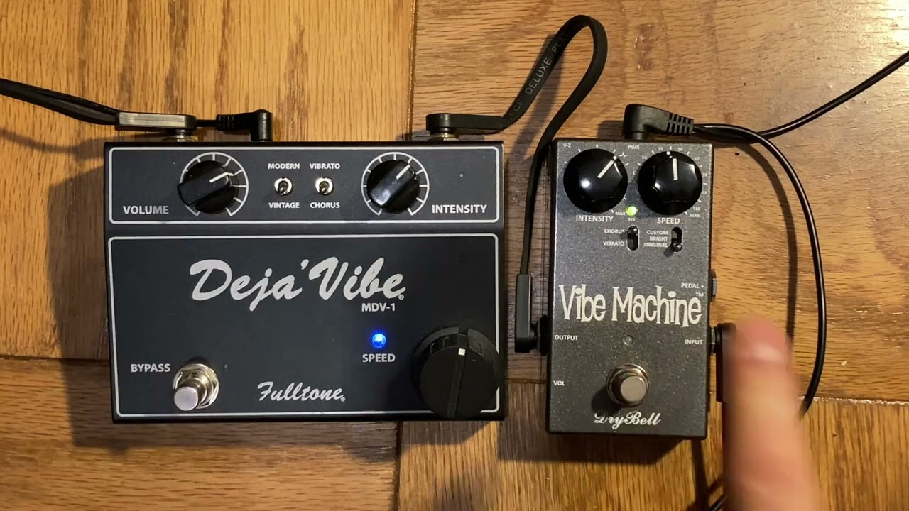 Uni Vibe Shootout: DryBell Vibe Machine vs Fulltone Deja Vibe MDV