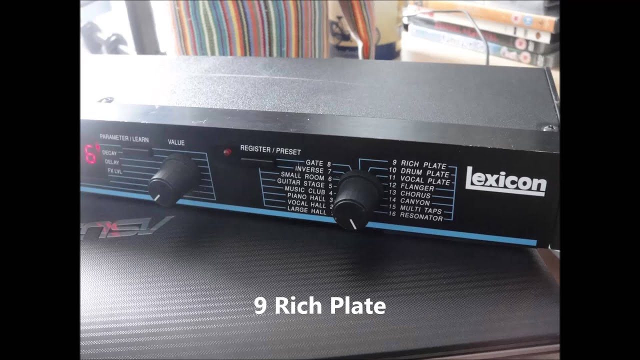 Lexicon Reflex rack effects demo - YouTube